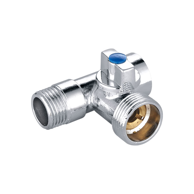 Dreiwege-Eckventil aus Messing mit Wasserumleitung AMT-5004