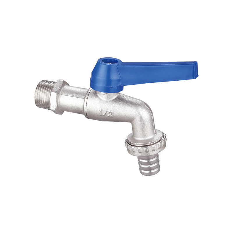 Kugelhahn aus Messing mit blauem Griff gute Qualität AMT-7006